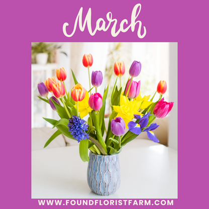 Flowers of Joy: Monthly Floral Delightful Surprise Personalized
