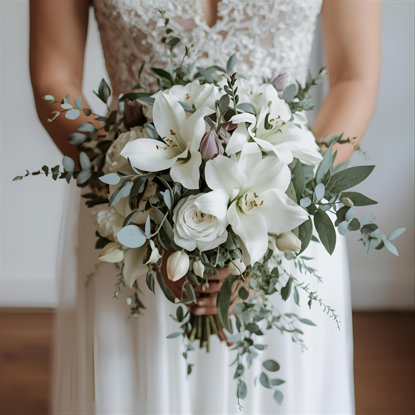 Bridal Bouquet Style A Petite Side Wisps