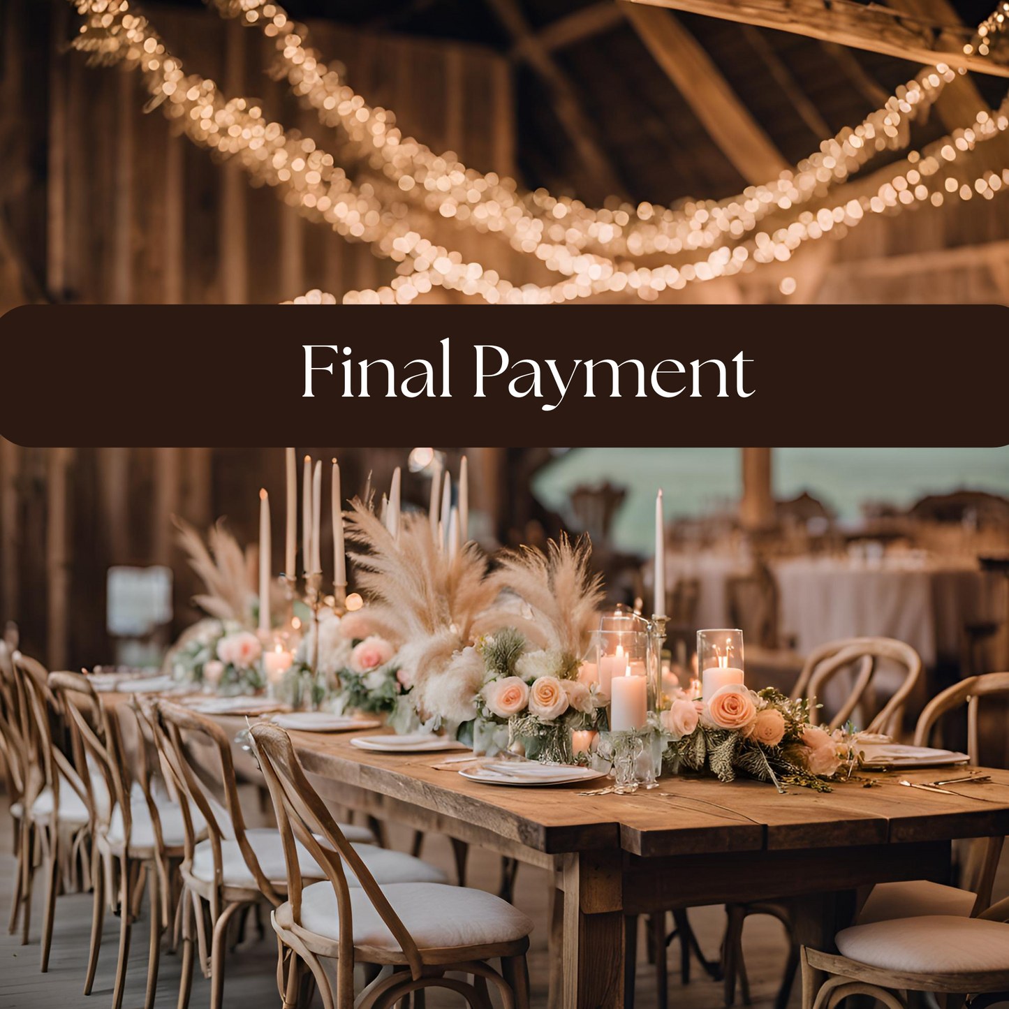 Custom Wedding Package "The Ashley" Package Final Payment