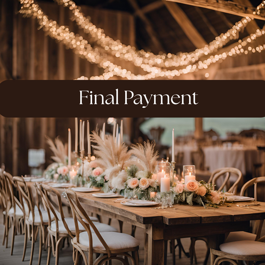 Custom Wedding Package "The Ashley" Package Final Payment