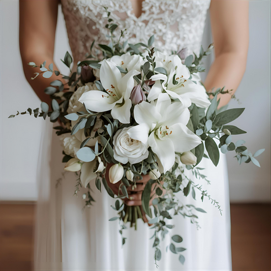 Bridal Bouquet Style A Petite Side Wisps